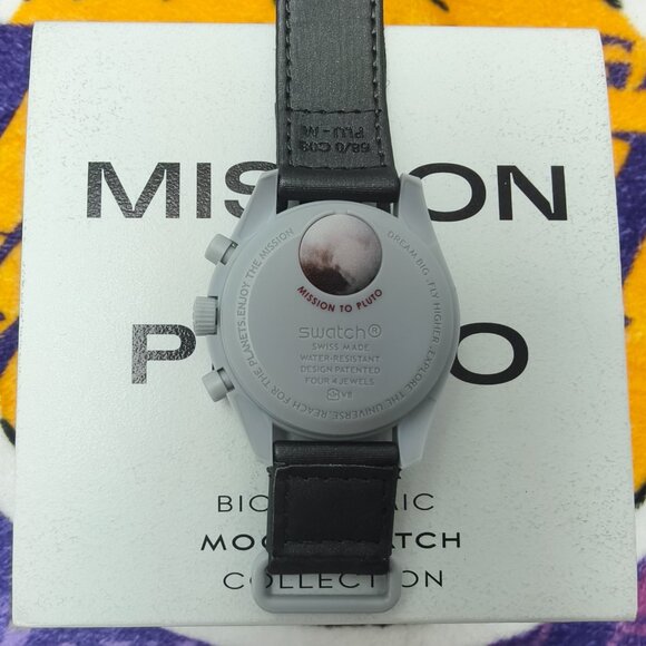 NWT Swatch X Omega Moonswatch Mission To The Pluto Watch - Picture 2 of 4